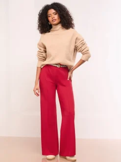 Lipsy Red High Waist Wide Leg Trousers Best