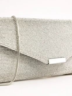 Lipsy Silver Hotfix Clutch Bag Sale