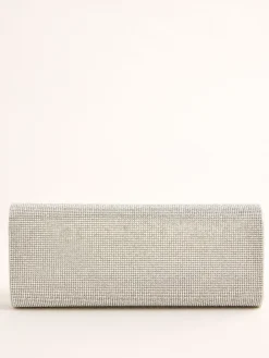 Lipsy Silver Hotfix Clutch Bag Sale