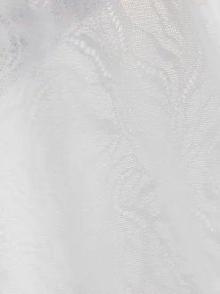 Lipsy Lace Long Sleeve Padded Thong Bodysuit White Clearance