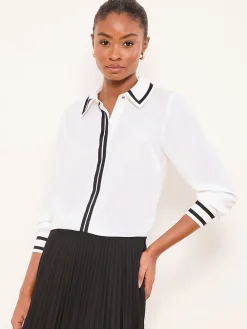 Lipsy White Tipped Shirt Clearance