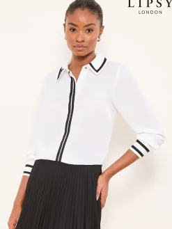 Lipsy White Tipped Shirt Clearance