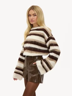 LOAVIES Falling Into Us Leather Look Brown Shorts Best