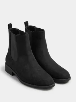 Long Tall Sally Ankle Chelsea Micro Boots Black Outlet