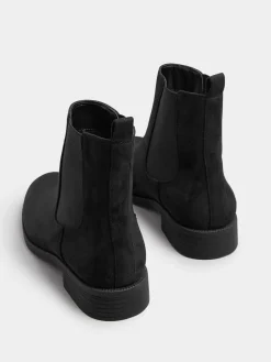 Long Tall Sally Ankle Chelsea Micro Boots Black Outlet