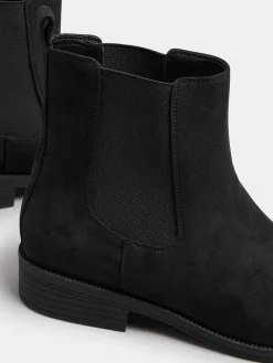 Long Tall Sally Ankle Chelsea Micro Boots Black Outlet