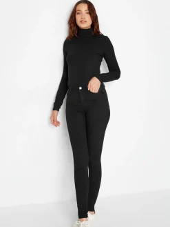 Long Tall Sally Black Ava Stretch Skinny Jeans Sale