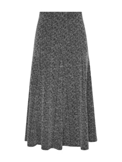 Long Tall Sally Black Boucle A Line Midaxi Skirt