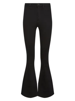 Long Tall Sally Black Denim Flared Jeans Outlet