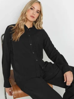 Long Tall Sally Long Sleeve Containing Shirt Black Hot