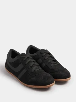 Long Tall Sally Black Low Profile Trainers Sale