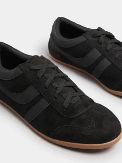 Long Tall Sally Black Low Profile Trainers Sale