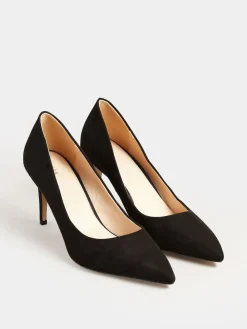 Long Tall Sally Black Point Court Shoes Outlet