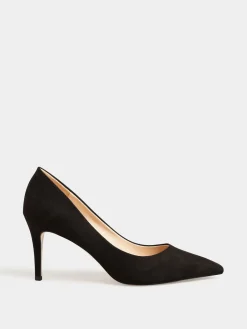 Long Tall Sally Black Point Court Shoes Outlet