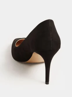 Long Tall Sally Black Point Court Shoes Outlet