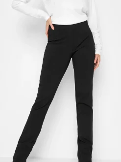 Long Tall Sally Black Stretch Straight Leg Trousers Sale