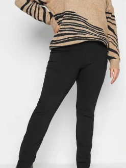Long Tall Sally Black Stretch Straight Leg Trousers Sale