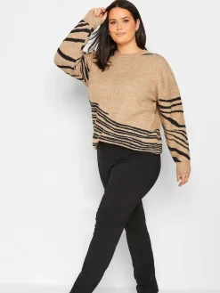 Long Tall Sally Black Stretch Straight Leg Trousers Sale