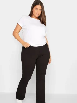 Long Tall Sally Black Stretch Bootcut Trousers Hot