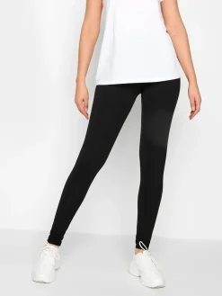 Long Tall Sally Black Stretch Cotton Leggings 2 Pack Clearance