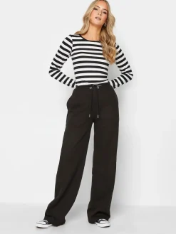 Long Tall Sally Black Wide Leg Joggers 2 Pack Online