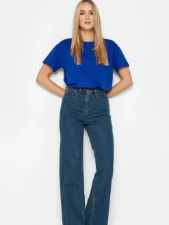 Long Tall Sally Blue Bea Wide Leg Jeans Sale