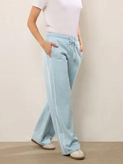 Long Tall Sally Blue Piped Wide Leg Joggers Clearance