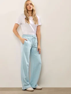 Long Tall Sally Blue Piped Wide Leg Joggers Clearance
