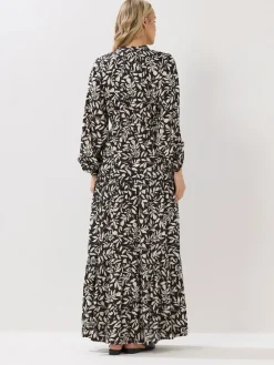 Long Tall Sally Tie Waist Maxi Dress Brown Outlet
