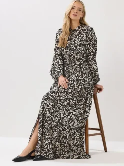 Long Tall Sally Tie Waist Maxi Dress Brown Outlet