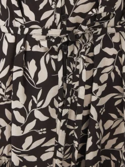 Long Tall Sally Tie Waist Maxi Dress Brown Outlet