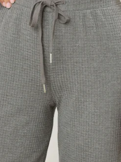 Long Tall Sally Grey Marl Waffle Wide Leg Joggers Best