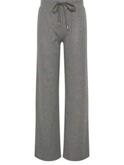 Long Tall Sally Grey Marl Waffle Wide Leg Joggers Best