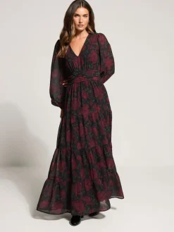 Long Tall Sally Red Floral Print Maxi Dress