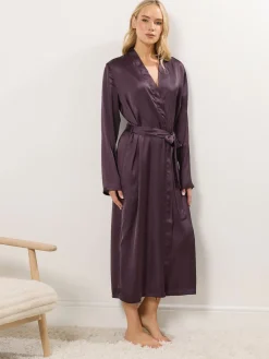 Long Tall Sally Satin Maxi Robe Red