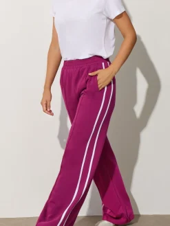 Long Tall Sally Red Two Stripe Joggers Online
