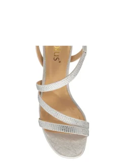 Lotus Silver Diamante Ocassion Sandals New