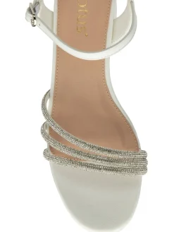 Lotus White Heeled Occasion Sandals Best