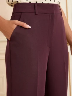 Love & Roses Berry Wide Leg Trousers Discount