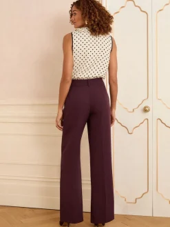 Love & Roses Berry Wide Leg Trousers Discount