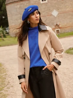 Love & Roses Beret Hat Blue Embellished Hot