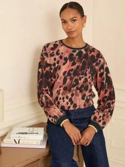 Love & Roses Brown Crew Neck Jersey Sweatshirt Online