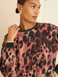 Love & Roses Brown Crew Neck Jersey Sweatshirt Online