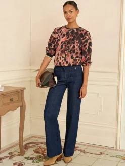 Love & Roses Brown Crew Neck Jersey Sweatshirt Online