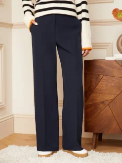 Love & Roses Navy Wide Leg Trousers