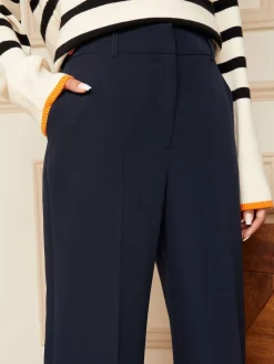 Love & Roses Navy Wide Leg Trousers