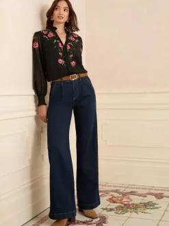 Love & Roses Rinse Blue Tailored Jeans New