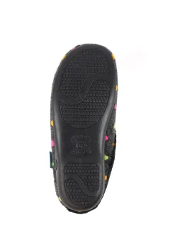 Lunar Black Peanut Polka Dot Mule Slippers Outlet