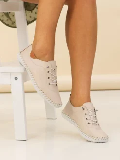 Lunar Natural Natural St Ives Plimsoll Shoes Best