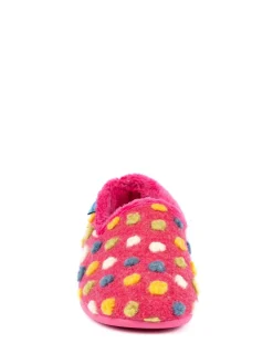 Lunar Ladies Full Slippers Pink New